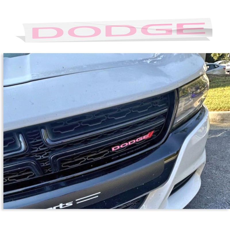 Dodge Grille Emblem Overlay Decal Sticker 2013-2023 Charger - (Color: