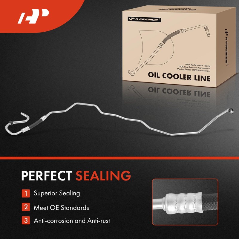 A-Premium Outlet Automatic Transmission Oil Cooler Line Hose Assembly Compatible