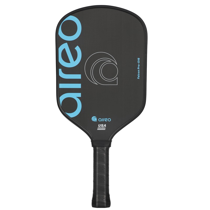AIREO Falcon Pro O-16 Pickleball Paddle | Raw Carbon Fiber