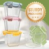 Glass Soup Containers with lids 4 Cup, 32 oz Glass