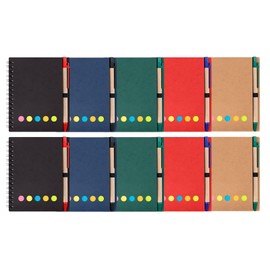 Mmaxboss 10 Pack Notas Adhesivas, Notas Adhesiva con post it notes piezas Kit Porta Notas Priorizar Notas Adhesivas Divisoras con Diferentes Tamaños y Colores para Oficina, Escuela o Trabajo