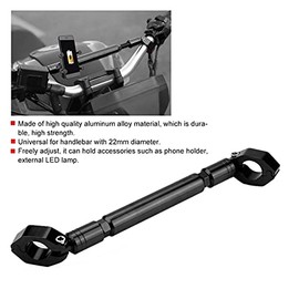 Bar for Motorcycle Vehicle Modification Aluminium Alloy Nce Handlebar Cross Bar Motorcycle Accessories (Black), black