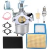 G16 Carburetor for Yamaha G16 G18 G19 G20 G21 1996-2002 4 Cycle Engine Golf Carts Replace JN6-14101-14 JN6-14101-15 with Foam Filter Fuel Filter Spark Plug