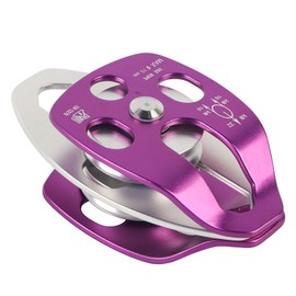 EN 12278 Outdoor Aviation Aluminum Side Swing Double Pulley for Rock Climbing Mountaineering