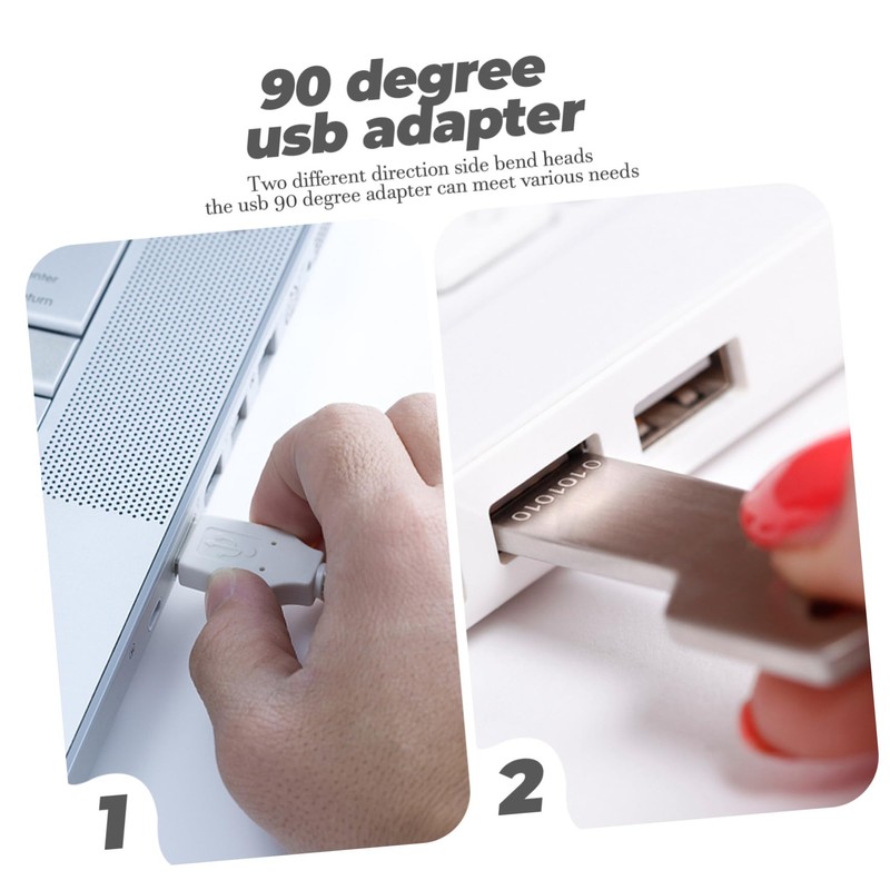 CHILDWEET USB 3.0 90 Degree Adapter 2pcs USB a to