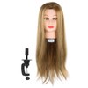 Mannequin Head, Portable with Hair High Temperature Fiber Cosmetology Doll