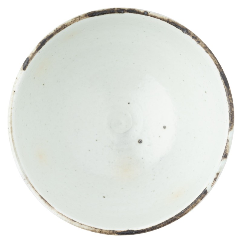 Marui Pottery MR-3-4213 Shigaraki Ware Hechamon Soup Bowl, Diameter Approx.