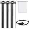 12pcs Heavy Duty Bungee Cords, 50cm Adjustable Elastic Bungee Straps,