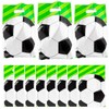 FUNCANDLE 30 Pcs Soccer Gift Bags with handles,Plastic Tote Bags,
