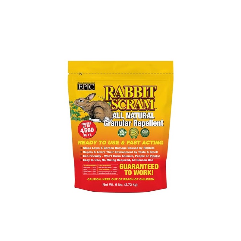 EPIC REPELLENTS Rabbit Scram All Natural Granular Repellent - All-Natural,