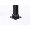 Floor Mount Post Plange for 2" Square Fence Post and