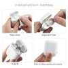 Johncase 2 Sets Dust Guard Sticker Compatible with AirPods Cases