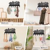 MAYJOYDIY Welcome Key Hooks Metal Butterfly Leaves Coat Rack Wall