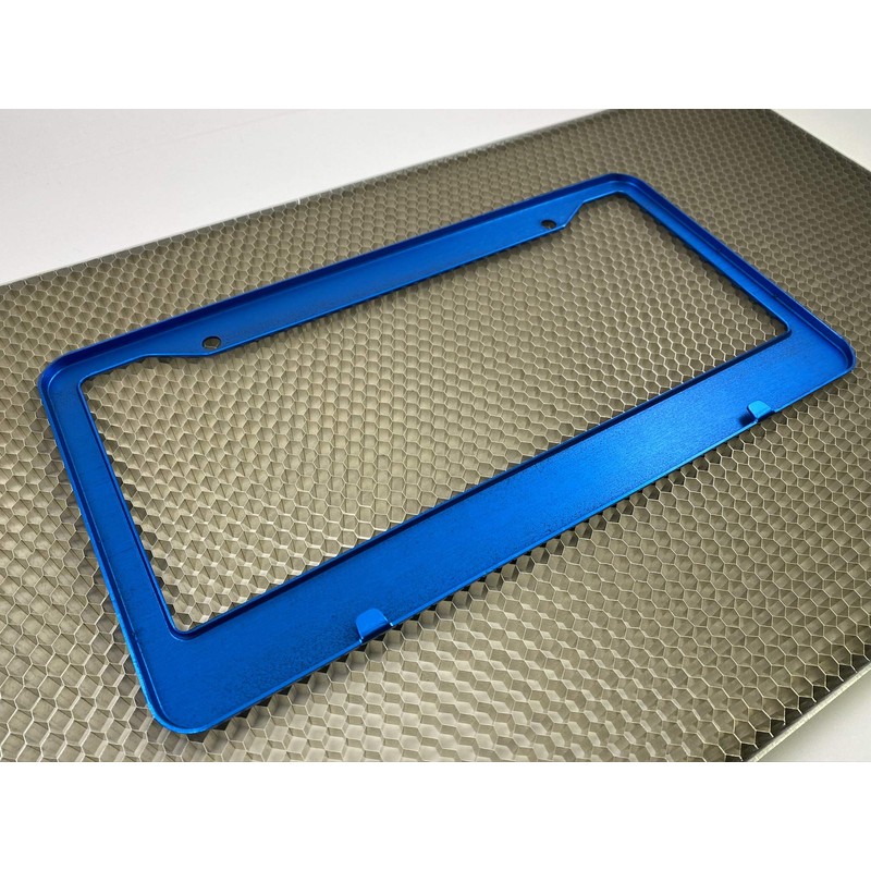Special Edition Anodized Aluminum CAR License Plate Frames - Blue