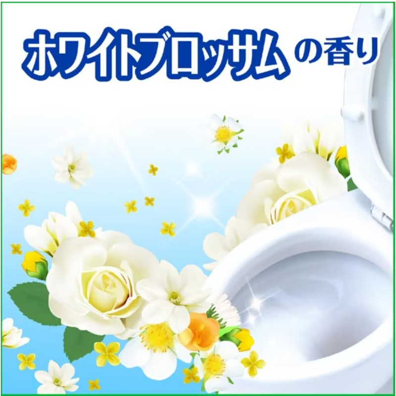 Scrubbing Bubbles Flushable Toilet Brush Toilet Seat [White Blossom Scent]