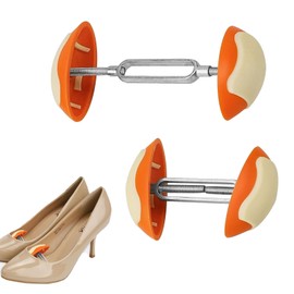 DAAIZIII Pack of 2 shoe stretchers, shoe stretchers, shoe stretchers, adjustable shoe stretchers, shoe stretchers, shoe stretchers for leather shoes, boots, high heels, sports shoes, orange, m