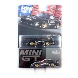 Diecast Collectibles Model Car Compatible with Mini GT 1:64 (3") Scale Mazda RX-7 LB Super Silhouette – Liberty Walk Black Model