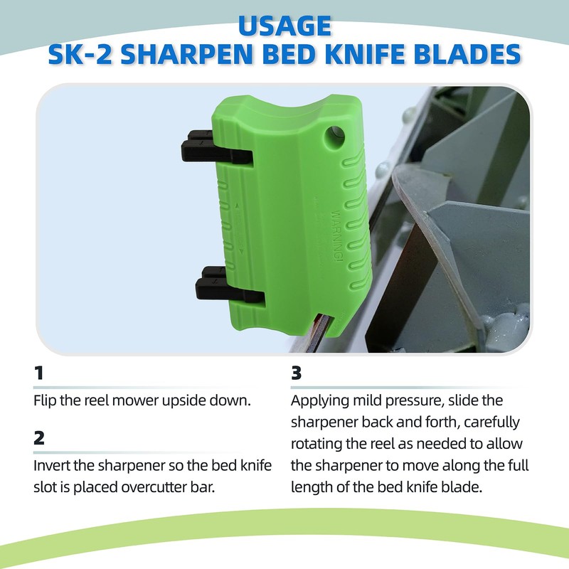 Ximoon Reel Mower Blade Sharpener Kit - Green