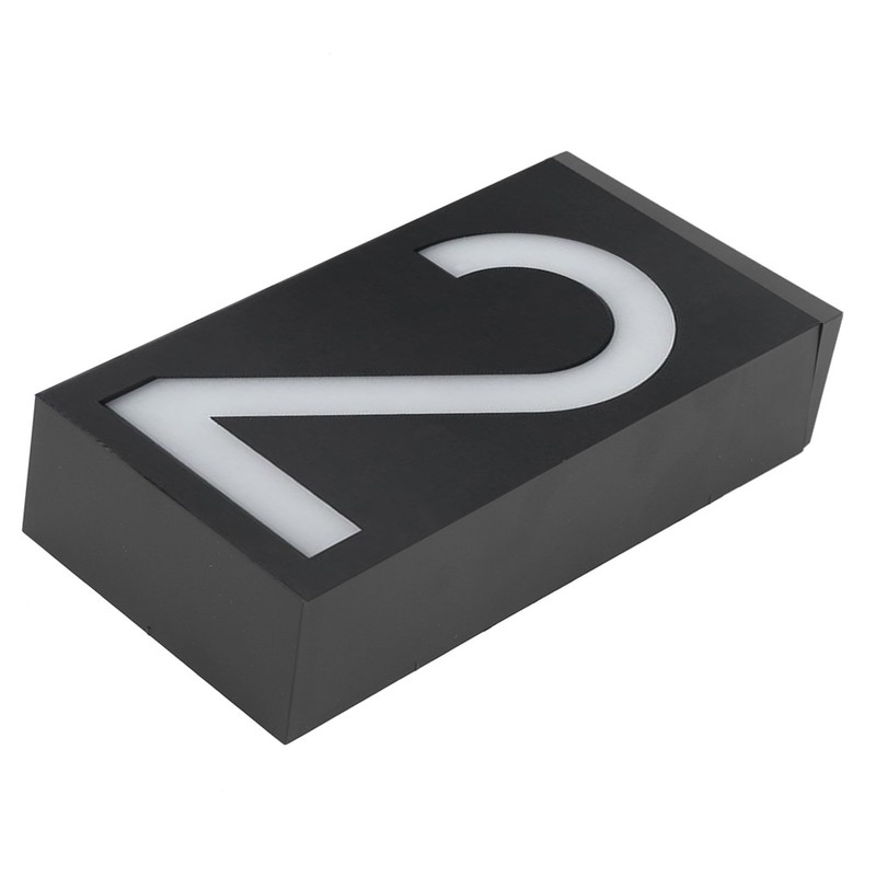 Outdoor Solar Power LED Number Sign Light House Hotel Store