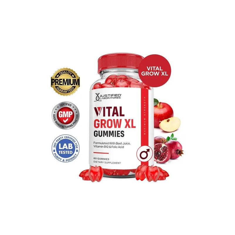 Justified Vital-grow-xl Gomitas 1000mg Acv Veganas