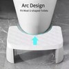 Stable Non-Slip Bathroom Potty Step Stool - Ergonomic Posture Toilet