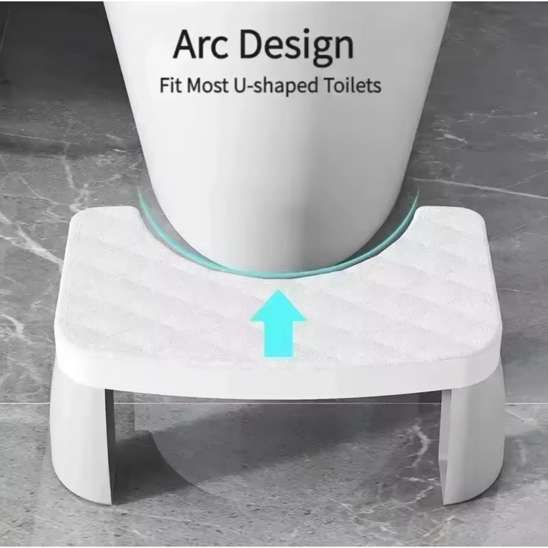 Stable Non-Slip Bathroom Potty Step Stool - Ergonomic Posture Toilet