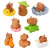 13 Pack Resin Animals, Mini Resin Capybara, Mini Resin Animals, Mini Figures, Cute Capybara Figurines for Home Decor, Collectibles, and Creative Displays