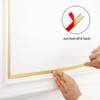 Matte Gold Molding Trim Peel and Stick, Flexible Mirror Border
