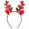 yeabwps Christmas HeadbandsGlitter Reindeer Antlers Headbands for Adults Kids Party