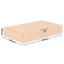 verpacking Maxi Letter Boxes 225 x 145 x 35 mm MB-XS Brown Shipping Post Folding Box DIN A5 (Inner Dimensions 220 x 136 x 33 mm) Shipping Box Book Shipment (Pack of 10)