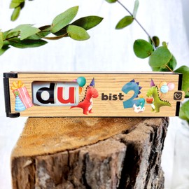 Generisch Geschenk Junge 2 Jahre - Schokoriegel Geschenkbox inkl. Duplo Dino - Geschenk 2 Jahre Junge & Mädchen, Junge 2 Jahre Geschenkideen, Geschenk für 2 Jährigen Jungen, 2 Jahre Junge, Geburtstag 2 Jahre