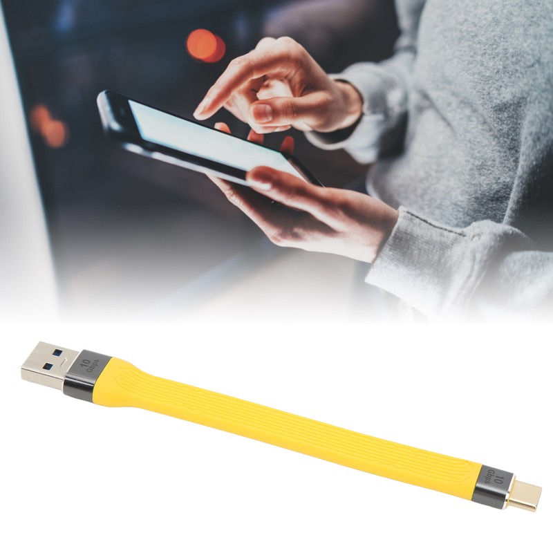 USB Male to Type C Male Cable 10Gbps 5A 13.8cm