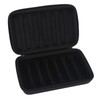 PU Leather Black Harmonica Zippered Carrying Case Storage Bag for