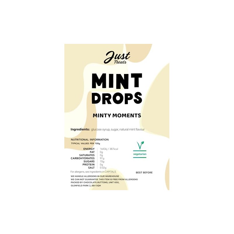 Just Treats Mint Drops (500g Share Bag)