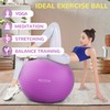 Fitvids Anti-Burst and Slip Resistant Exercise Ball Yoga Ball Fitness