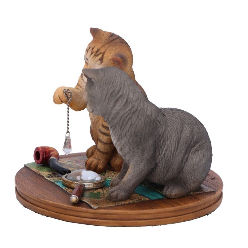 Nemesis Now Lisa Parker Purrlock Holmes, Brown, 10.5 cm