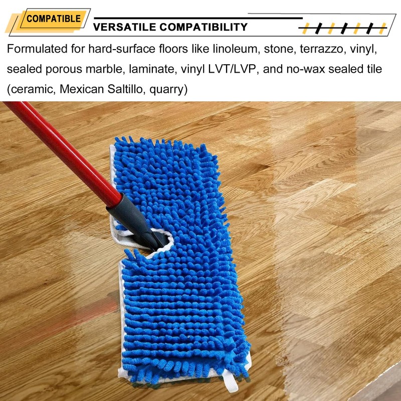 Dust Mop Replacement Heads, 18 Inch, 3-Pack – Microfiber Flip