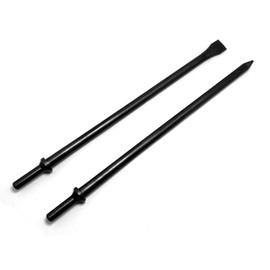 Pneumatic Cold Chisel Pneumatic Hammer Chisel Scraper 350mm 14" Flat and Point Round Collar For Pneumatic Chisel Tool Parts Concrete Tile Chisel