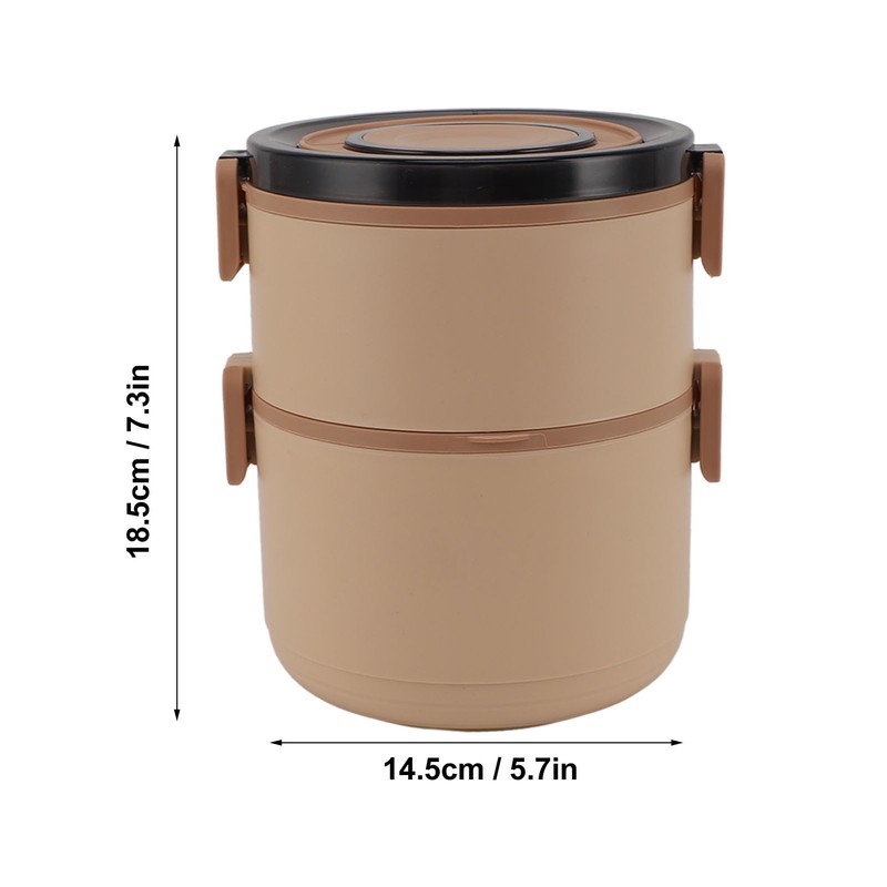 Stainless Steel Lunch Container Round Shape Lightweight Insulation Compact Lunch