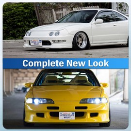 Heavy Duty Front License Plate Frame Compatible with Acura Integra 2023-2024 (4th Gen), No Drill Grille Mount, Anti-Theft License Plate Holders Bracket, Rust-Proof, Rattle Proof Car Accessories