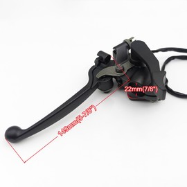 YGQ 7/8" 22mm Thumb Throttle Cable with Double Brake Lever Assembly for 50cc 90cc 150cc 250cc ATV Quad Roketa Taotao Sunl Kazuma Gokart