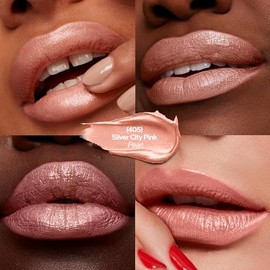 Revlon Super Lustrous Lipstick, High Impact Lipcolor with Moisturizing Creamy Formula, Infused with Vitamin E and Avocado Oil in Pinks, Silver City Pink (405) 0.15 oz