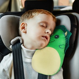 MHJY Seat Belt Pad Car Children's Seat Belt Cushion Car Belt Cushion Sleeping Pillow Plush Belt Protection Cushion Neck Support Headrest Pad for Travel Girls Boys