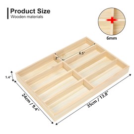 IWTTWY Glasses Box for Storing 8 Glasses, Sunglasses Storage Made of Wood, Glasses Box for Storing Sunglasses, Jewellery, Watches, Exhibition Supplies, 8W-Wood