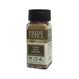 Pride of India - PACK of 6 - Cumin Seed Ground – Traditional Indian Spice – Seasoning spice for Curries/Lentils/Chicken/Meat – Easy to Use – 2.4 oz. Small Dual Sifter Bottle