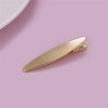 yangzerang 2 Pcs Simple Duckbill Hair Clips Barrettes Gold Silver