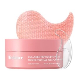 BIODANCE Parches de péptido de colágeno para los ojos, parches antiarrugas y líneas sonrientes para la cara, máscara debajo de los ojos para líneas fi