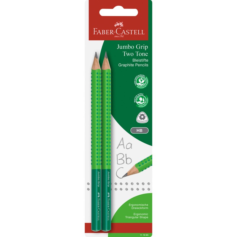 Faber-Castell 111993 Jumbo Grip Two Tone Pencil HB Hardness Two-Tone