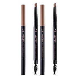 BDIBOV Mega Brow Pencil Auto 0.35g, No. 1 Light Brown, 2 pcs / 비디보브 메가 브로우 펜슬 오토 0.35g, 1호 라이트 브라운, 2개