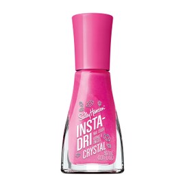 Sally Hansen Insta-Dri Crystal, Pink Charm Stone​, Quick Dry, Long Lasting, Opaque, Metallic Pink Nail Polish